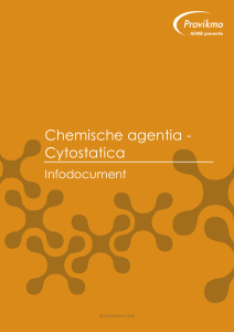 Chemische agentia - Cytostatica