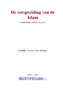 De verspreiding van de Islam