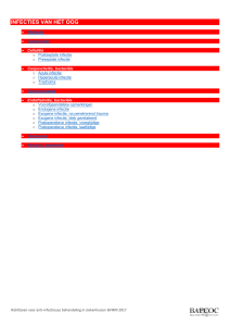 INFECTIES VAN HET OOG