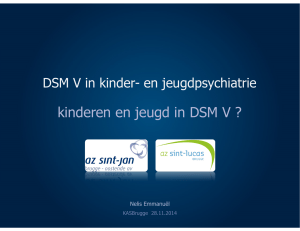 kinderen en jeugd in DSM V - AZ Sint-Jan