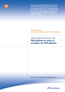 Informatieve brochure voor PNH-patiënten en ouders of verzorgers