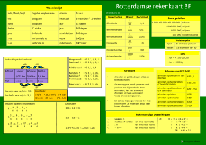 Rotterdamse rekenkaart 3F