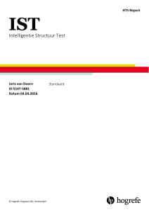 Intelligentie Structuur Test