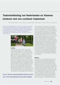 Taalontwikkeling van Nederlandse en Vlaamse kinderen