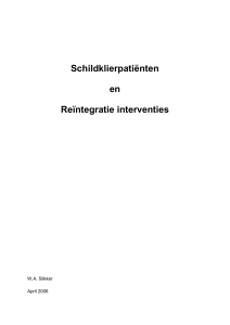 Schildklier en re-integratie-interventies