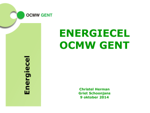presentatie energiecel OCMW Gent