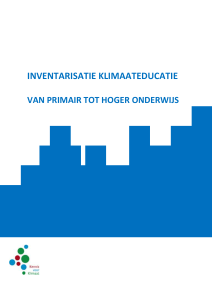 inventarisatie klimaateducatie - Wageningen UR E-depot