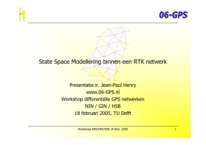State Space Modellering binnen een RTK netwerk - 06-gps