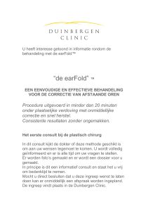 Brochure earFold - Duinbergen Clinic