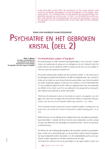 psychiatrie en het gebroken kristal (deel 2)