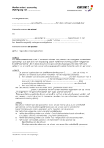 Modelcontract - Stichting Catent