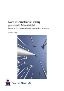 Nota internationalisering gemeente Maastricht