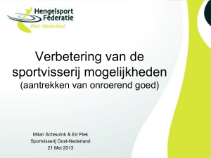 PowerPoint Presentation - Sportvisserij Oost Nederland