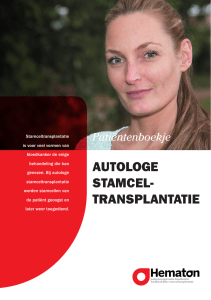 autologe stamcel- transplantatie
