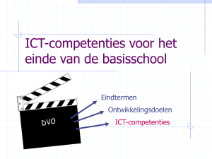 ICT-competenties voor het einde van de basisschool