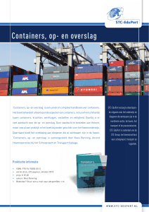 Containers, op- en overslag