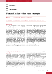 Natural killer cellen voor therapie