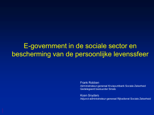 E-government in de sociale sector en