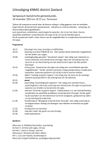 Uitnodiging KNMG district Zeeland Symposium bariatrische