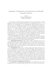 Separation, Completeness and Compactness in Metrically