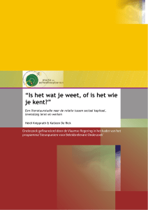 Is het wat je weet, of is het wie je kent?