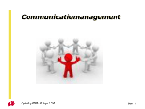 Wat is communicatiemanagement?