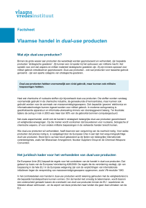 Vlaamse handel in dual-use producten