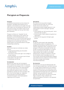 Pterygium en Pinguecula