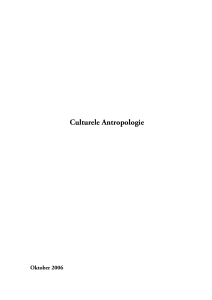 Culturele Antropologie