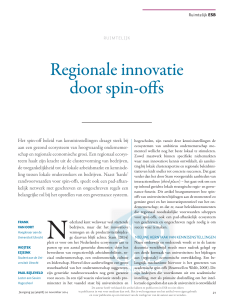 Regionale innovatie door spin