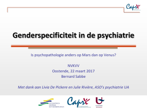 Genderspecificiteit in de psychiatrie