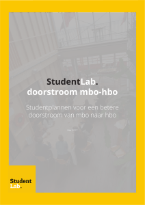 StudentLab. doorstroom mbo-hbo - Dus-i