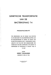genetische transformatie van de bacteriofaag t 4