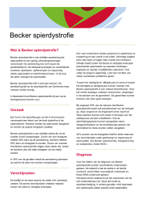 Becker spierdystrofie - Spierziekten Nederland