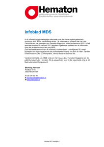 Infoblad MDS