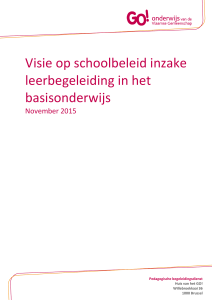 Visie op schoolbeleid inzake leerbegeleiding in het