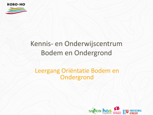 2.1: De ondergrond van Nederland - KOBO-HO