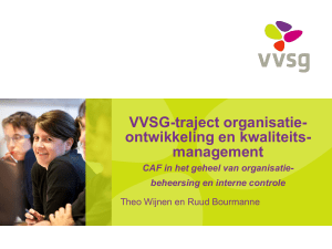 VVSG-traject organisatie-ontwikkeling en kwaliteits
