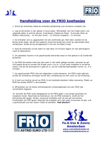 Handleiding voor de FRIO koeltasjes