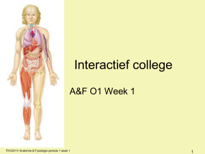 Toegepaste anatomie en fysiologie