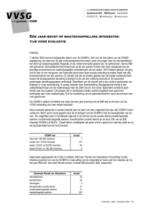 C. De toekenning van het recht op maatschappelijke integratie