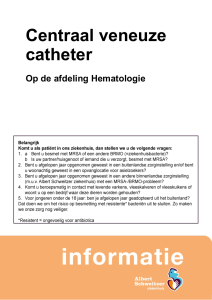 Centraal veneuze catheter - Albert Schweitzer ziekenhuis