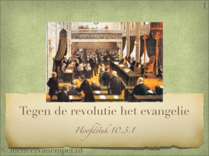 20141126 Tegen de revolutie het evangelie