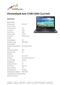 Chromebook Acer C740