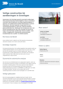 Veilige constructies bij aardbevingen in Groningen