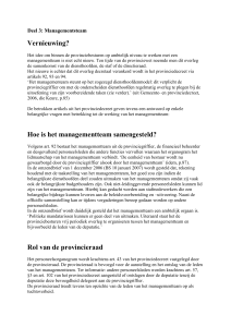 Deel 3: Managementsteam - Vereniging Vlaamse Provincies