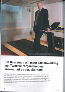 Pieter Windt in Twentevisie - Revalidatiecentrum Roessingh