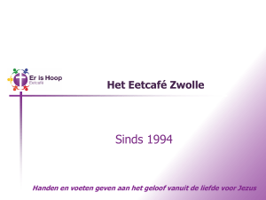 Het Eetcafé Zwolle - Er is Hoop Zwolle