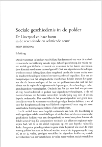 Sociale geschiedenis in de polder