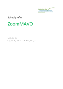 Schoolprofiel ZoomMAVO Periode: 2016